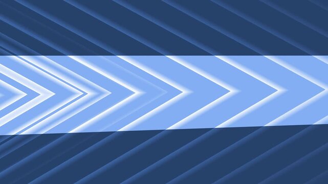 Abstract chevron pattern with diagonal stripes and central horizontal band background animation