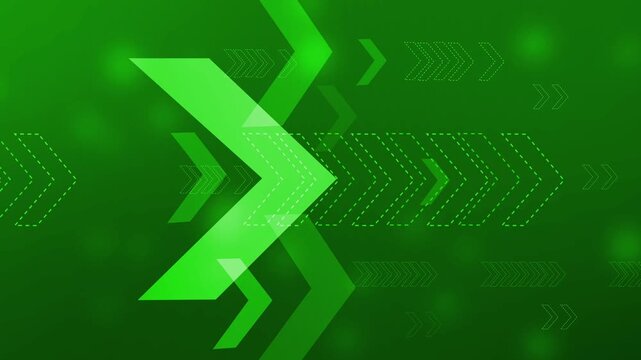 Abstract futuristic background with layered chevron arrows on a dark gradient animation