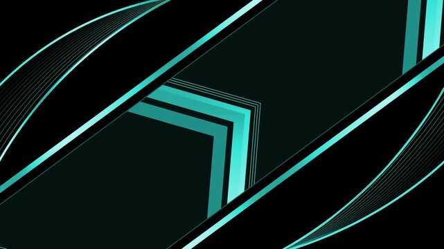 Luxurious background with diagonal accents and curved lines animation, art deco-inspired geometric shapes