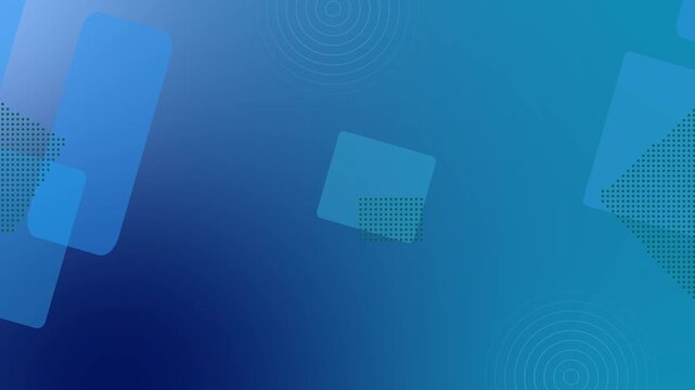 Modern geometric shape abstract background animation