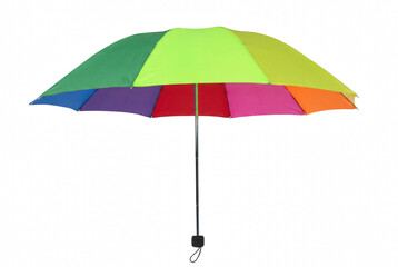 Obraz premium Vibrant Rainbow Umbrella with Multi Colored Panels