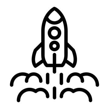 Business startup launch and scalability icon vector