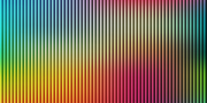 Abstract multicolored vertical corrugated lines background with bright spectrum gradient, light and shadow, textured surface, digital art creation, vibrant and modern.