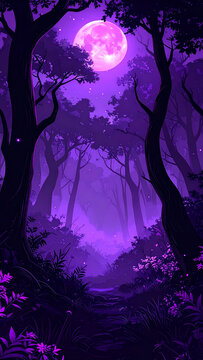 halloween night landscape