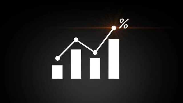 concept interest rates and dividends ,investment growth percentage and interest on deposits ,increase in interest rates ,Retirement returns ,increase of business profits,finance and investment