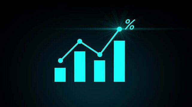 concept interest rates and dividends ,investment growth percentage and interest on deposits ,increase in interest rates ,Retirement returns ,increase of business profits,finance and investment