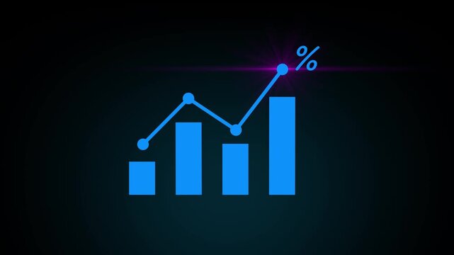 concept interest rates and dividends ,investment growth percentage and interest on deposits ,increase in interest rates ,Retirement returns ,increase of business profits,finance and investment