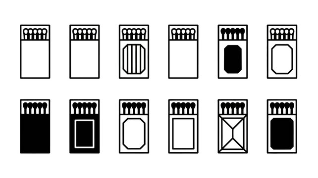 Modern smartphone app interface icons set with various notification symbols