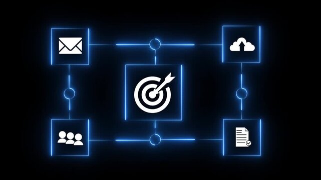 Businessman managing and assessing risks for business investment, focusing on risk control, forecasting, estimation, and financial strategy for effective management.4k motion graphics video animation