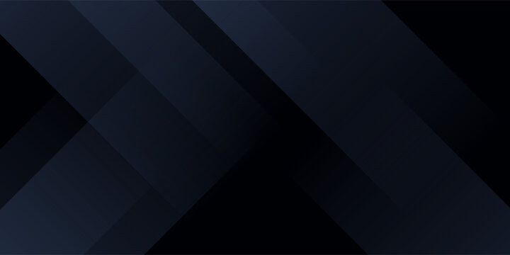 Modern black dark blue white abstract background. Minimal. Color gradient. Web banner. Geometric shape. 3d effect. Lines stripes triangles. Design. Futuristic. Metal metallic effect. Luxury. Premium.