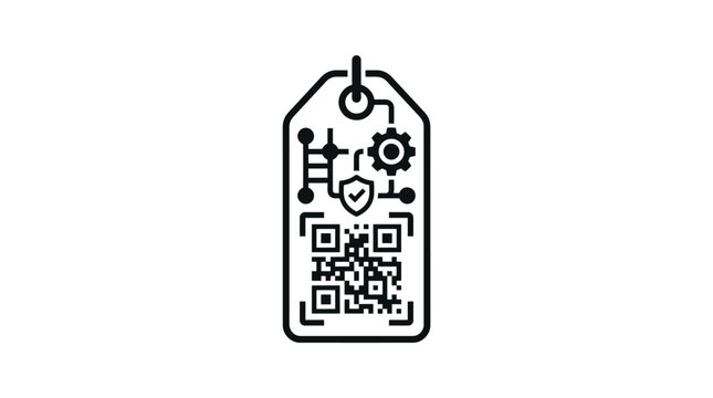 Digital Product Passport QR Tag Icon