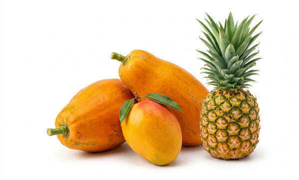 pineapple and bananas