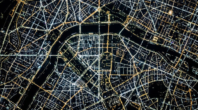 Abstract geometric network grid pattern with intersecting lines and circular nodes in dark futuristic style
