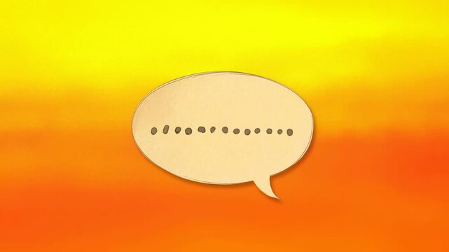 Single beige tablet on a warm orange gradient background