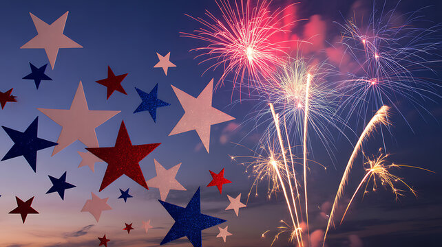America 250 years anniversary, USA Independence, fireworks 