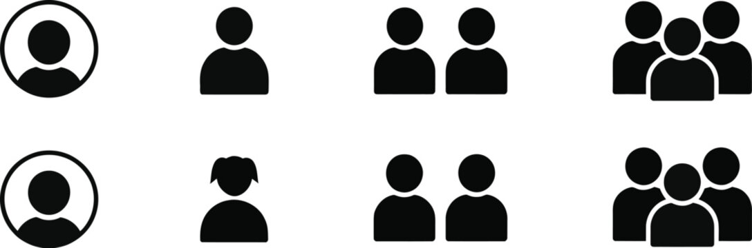 My Page User Profile Icon Illustration with Person Symbol for Account and Personal Dashboard Design