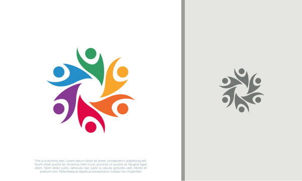 Global Community Logo Icon Elements Template. Community human Logo template vector. Community health care. Abstract Community logo