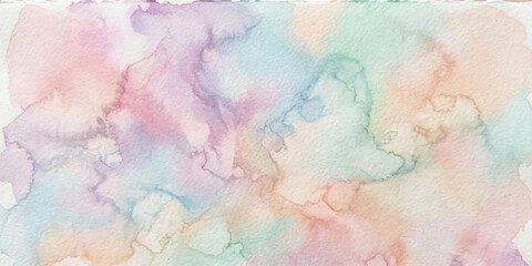 Fototapeta premium Hand painted watercolor abstract texture in pastel hues with watercolor abstract background artistic colorful creative wallpaper backdrop delicate illustration painting composition