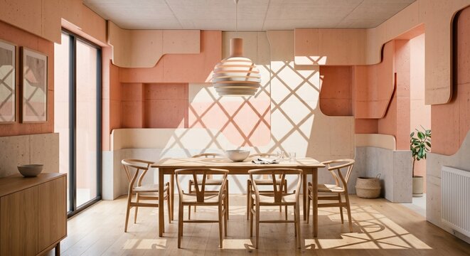 Modern minimalist room interior background with pastel cream concrete texture and dramatic lighting
(파스텔 크림 콘크리트 질감과 극적인 조명이 있는 모던 미니멀 룸 인테리어 백그라운드)
