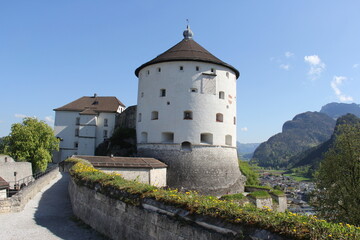 Naklejka premium The historic round tower of Kufstein Fortress in Tyrol, Austria.