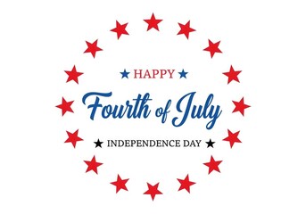 Fototapeta premium Happy fourth of july independence day usa celebration greeting