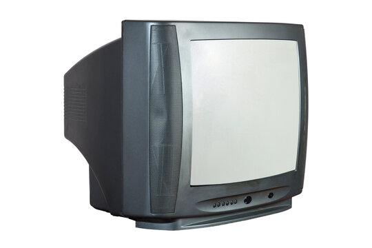 Old tv on isolated. Retro technology concept. 