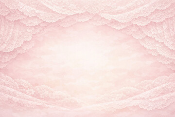 Fototapeta premium Soft Pink Lace Layers 