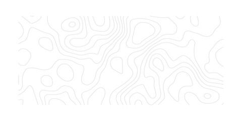 Minimalist Geographic Contour Surface with Elegant Terrain Relief and Depth. Seamless White Topography Background Featuring Organic Landscape Curves. © ALAMA
