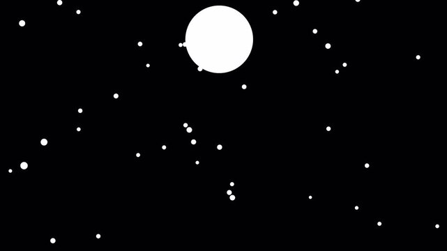 Alpha channel isolated winter snowing wind motion video animation to use for christmas, winter video animation. Creative 4k video.
