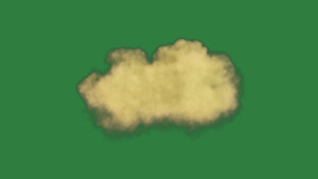 A green screen with white background and yellow flower on bunch of flowers popcorn cloud smoke animated chromakey background backgrounds creative colorful movement elements expression