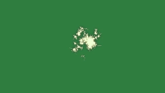 Hole map spots golf ball paint isolated on green screen background