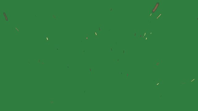 A green screen with white background and bunch of flowers on it lot sparks fireworks animated chromakey background movement scene creative figure gesture colorful style design frame