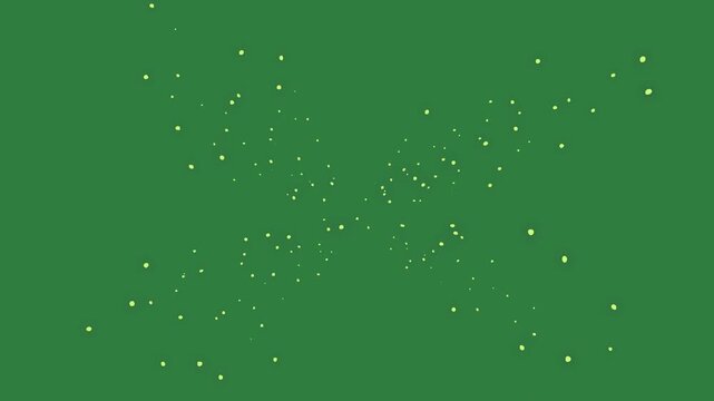 A green screen with white background and gold dots on it lot of bubbles black yellow animated chromakey background motion elements design gesture scene movement figure colorful depth