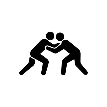 Wrestling Combat Sport Human Figure Icon