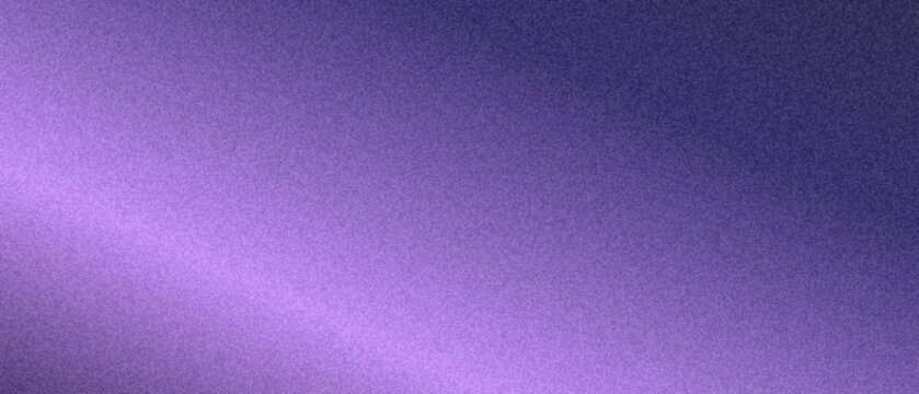 Fundo abstracto largo con degradado de violeta a azul oscuro y textura de ruido granulado