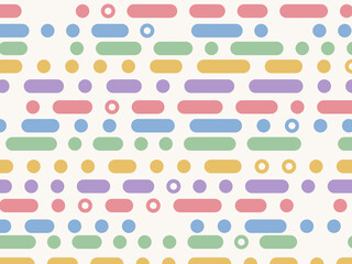 Minimal Dot Dash Pattern Modern Textile Background © iushakovsky