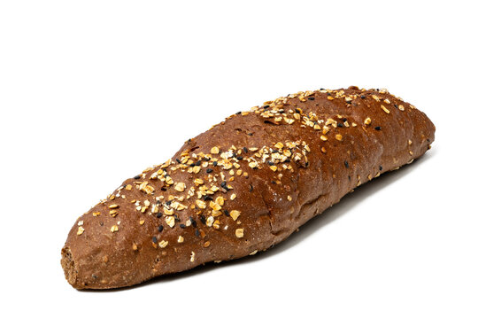 The Beguette bread isolate on white for mockup, high resolution image, stacking focus techniq.