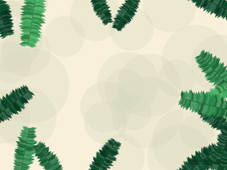 Tropical Palm Leaf Nature Pattern Design Backdrop © iushakovsky