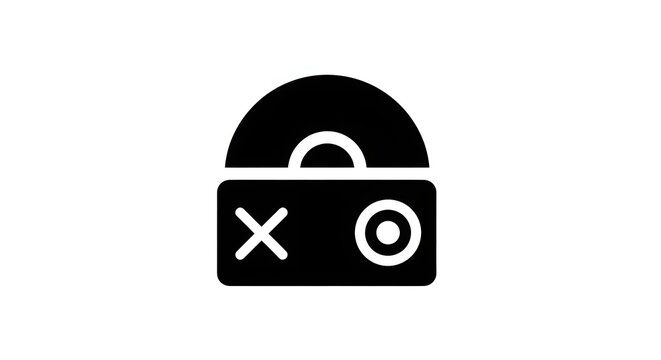 Camera icon with delete and capture symbols