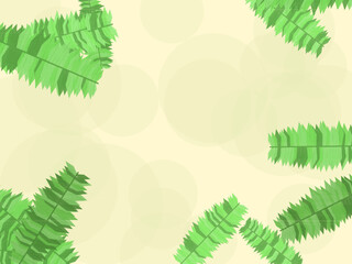 Exotic Palm Leaves Botanical Pattern Background © iushakovsky