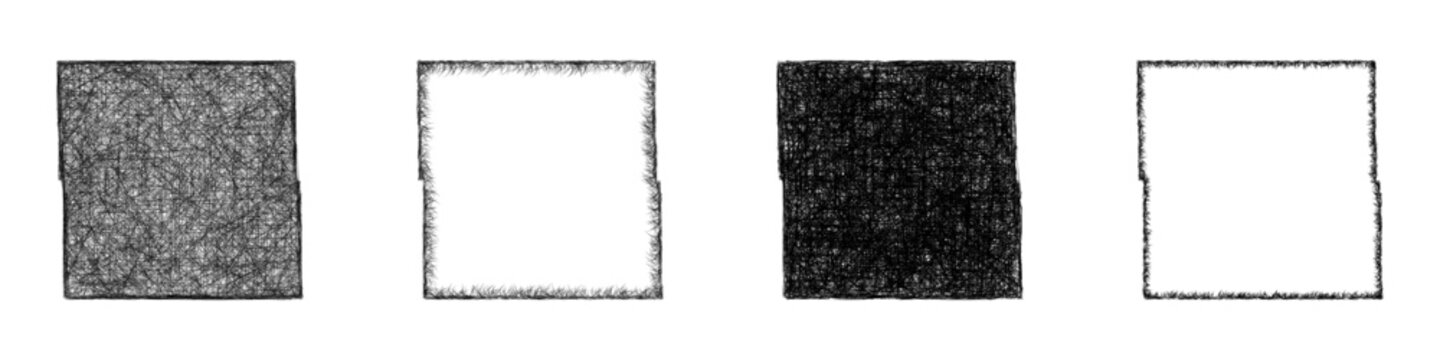 Monochrome sketch Stevens County (Minnesota) outline map design set