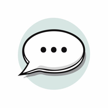 Speech bubble icon with ellipsis
