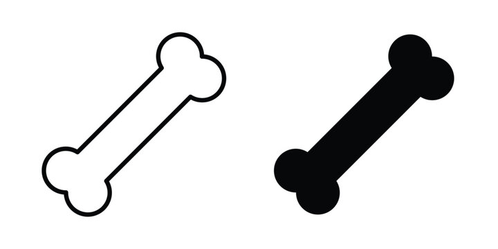 Bones icon bundle modern line and clipart style collection