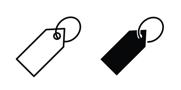 Price tag icon bundle modern line and clipart style collection