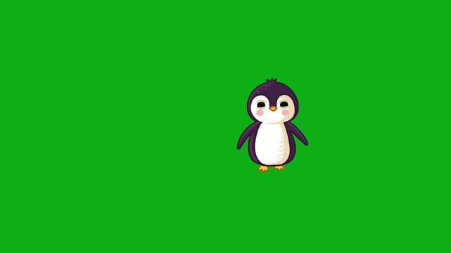 penguin swimming walking cute antarctic seabird premium stock media clip for professional video editing projects. this high-end visual element is perfectly optimized