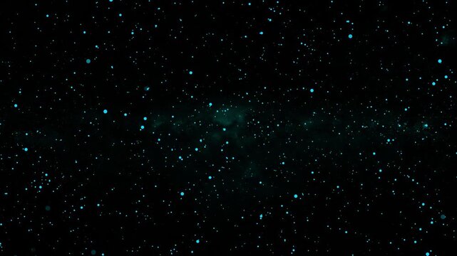 Colorful starry night sky outer space background. Journey through the Milky Way to distant galaxies. Abstract background. Traveling through among beautiful star glow fields flying in galaxy space star