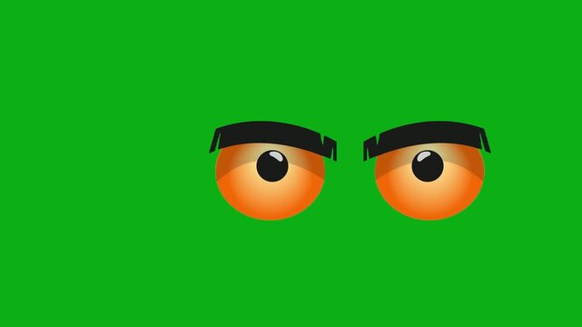 eyes bushy dark brow fierce orange furious premium stock asset element for professional video creators. this specialized graphic layer is optimized perfectly for overlay design