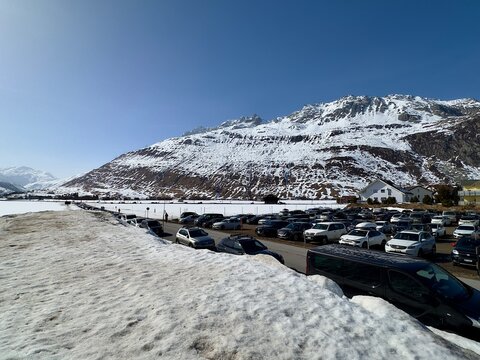 Alpenlandschaft in Andermatt (Schweiz)