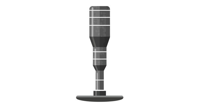 Stylized abstract illustration of a bartender's muddler tool, isolated on white background.