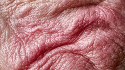 Naklejka premium Extreme Close-Up of Human Skin Texture Showing Fine Lines and Natural Detail for Medical and Artistic Use